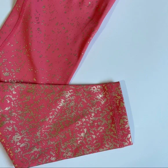 BuffBunny Rose Metallic Ombré Leggings NWT - Picture 6 of 7